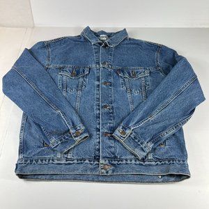 VTG Levi's Denim Jacket Extra Large Blue Trucker Type 3 Button Up 70507-0389